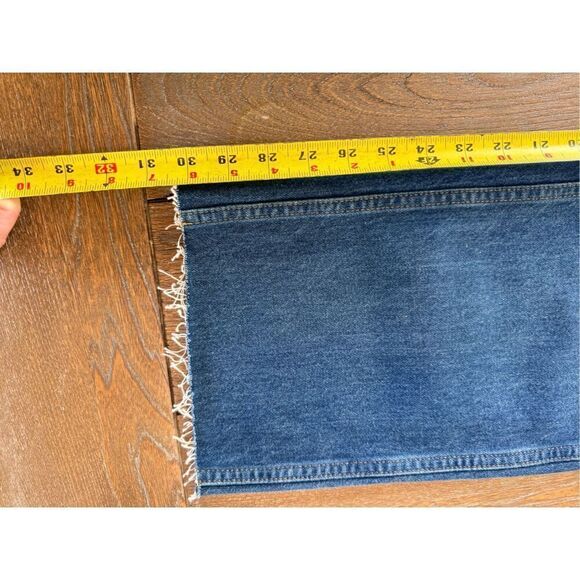 NWT RE/DONE 90s High Rise Loose in Destroyed Broken Blue Size 27 - Picture 9 of 10